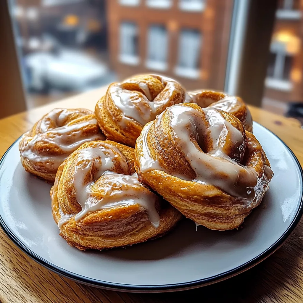 Cinnamon Knots with Coffee Icing