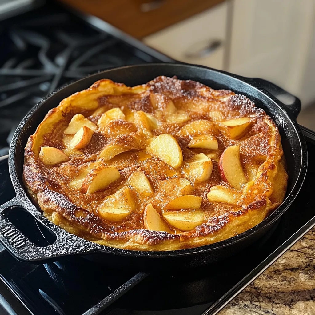 Apple Cinnamon German Pancake