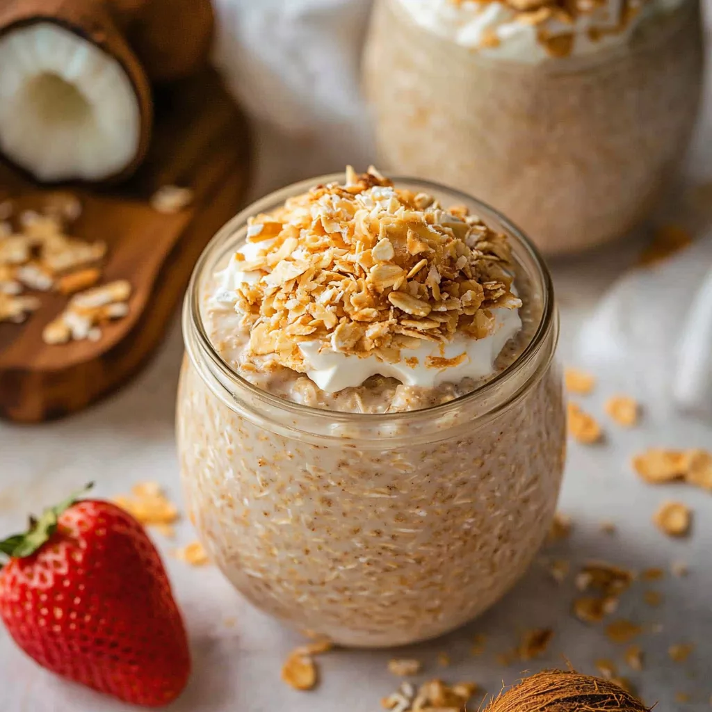 Coconut Cream Pie Overnight Oats