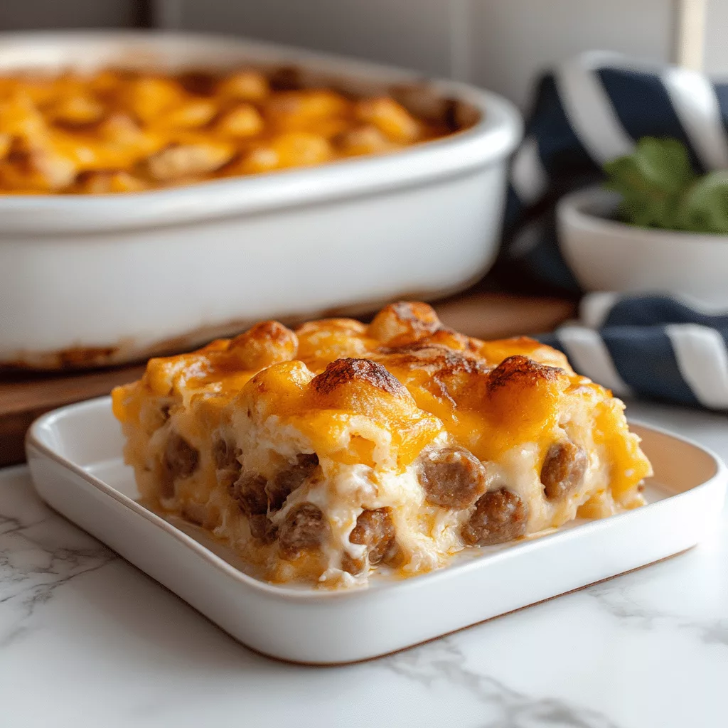 Sausage Pancake Casserole