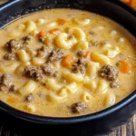 Cheeseburger Macaroni Soup