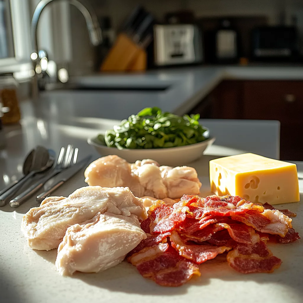 Chicken Alfredo Flatbread