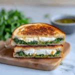 Melty Burrata Grilled Cheese Sandwich