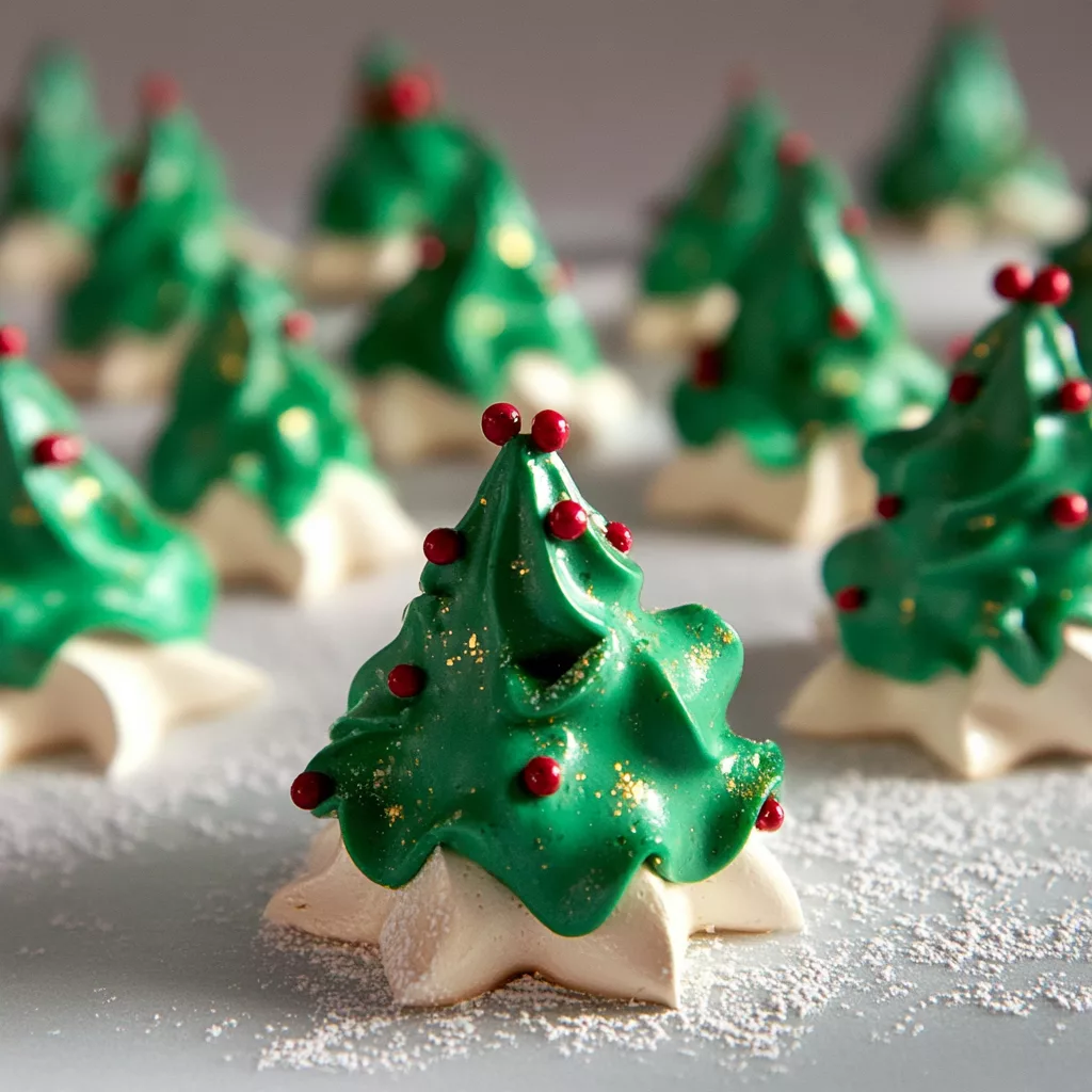 Meringue Christmas Trees
