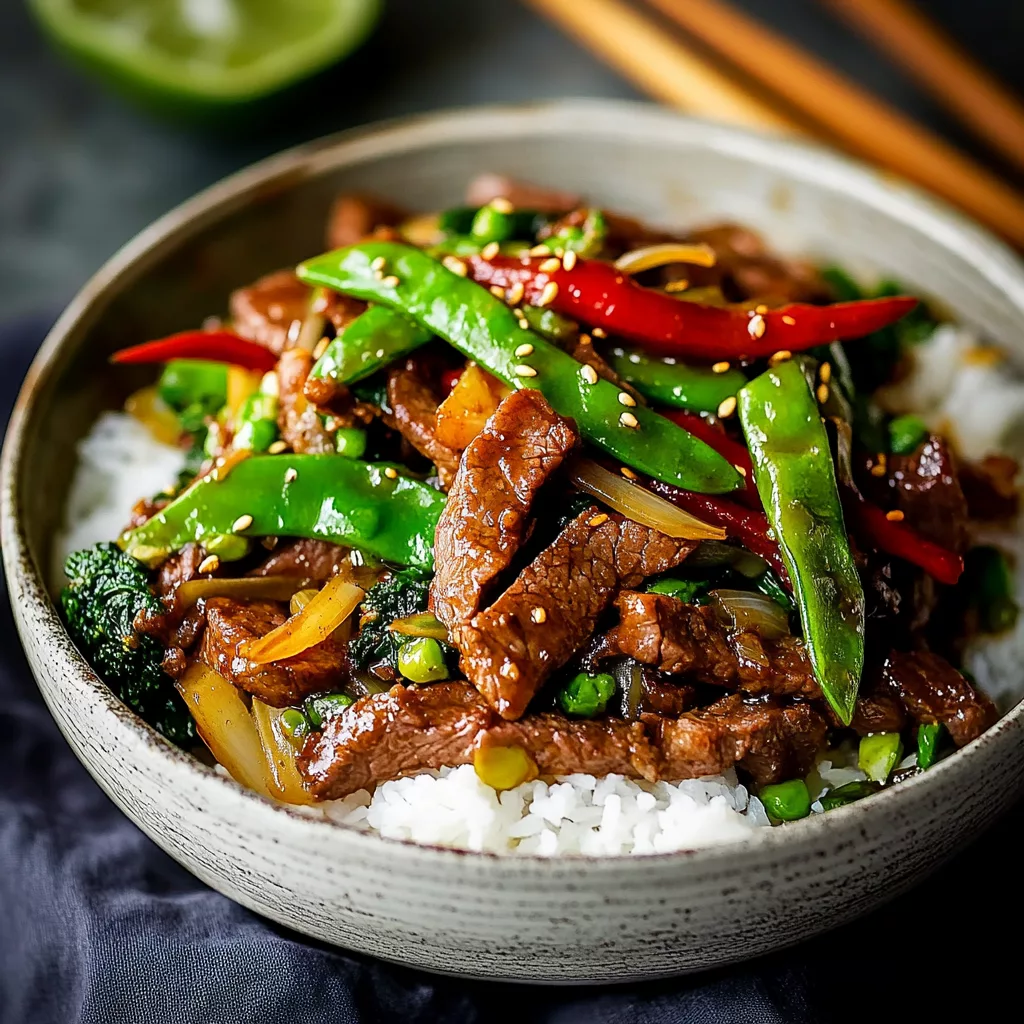 Spicy Ginger Beef Stir Fry