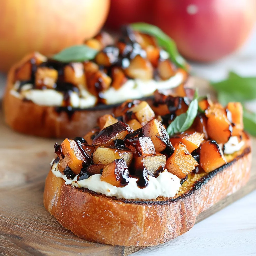 Butternut Squash Apple Bruschetta