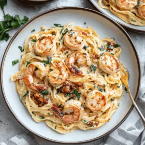 Creamy Tuscan Shrimp Linguine