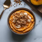 Pumpkin Whipped Cottage Cheese Breakfast Bowl