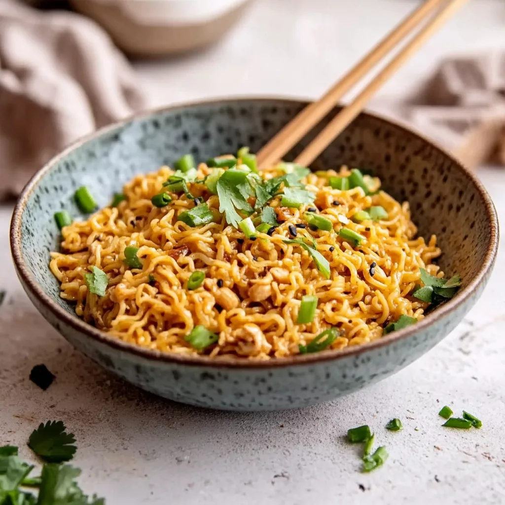 Easy Peanut Butter Ramen Noodles