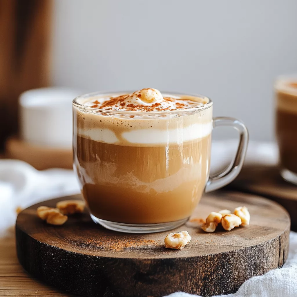 peanut butter hojicha latte