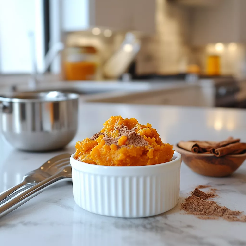 Pumpkin Whipped Cottage Cheese Breakfast Bowl