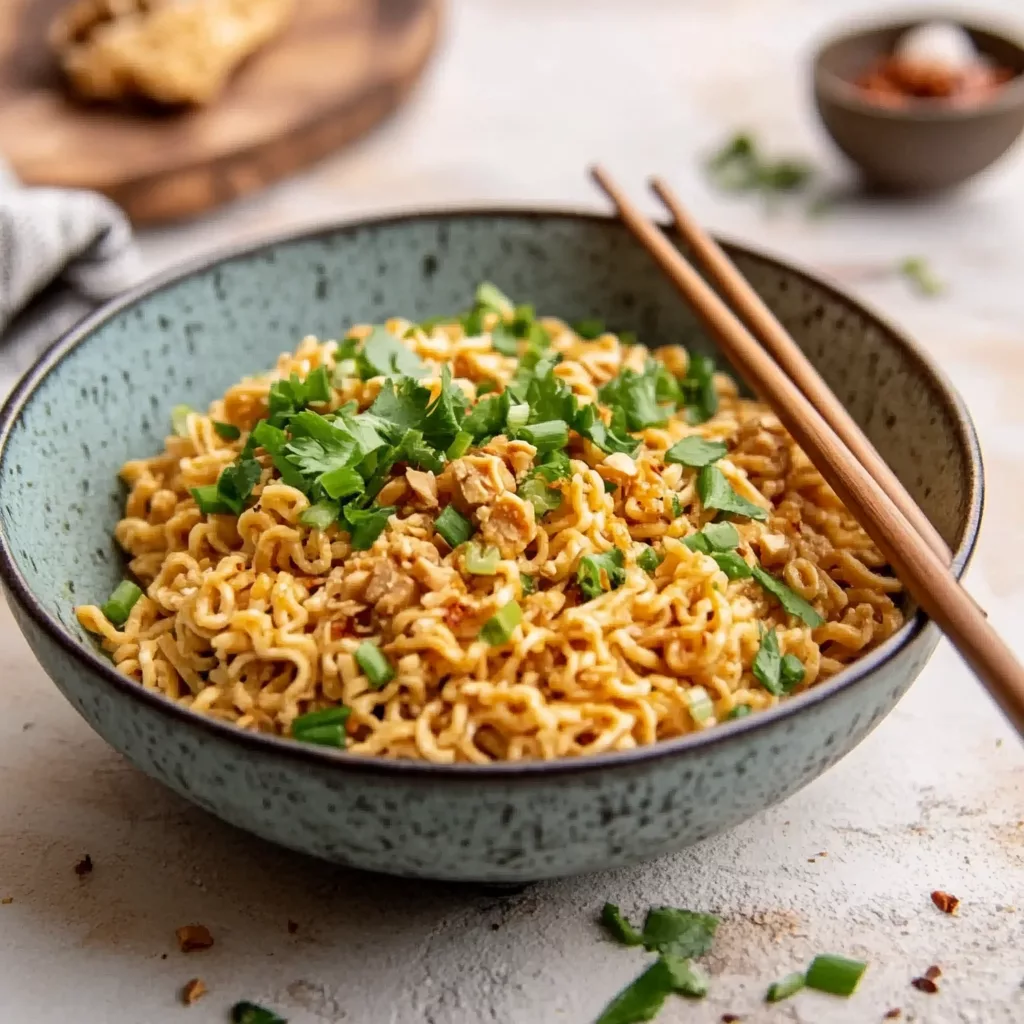 Easy Peanut Butter Ramen Noodles