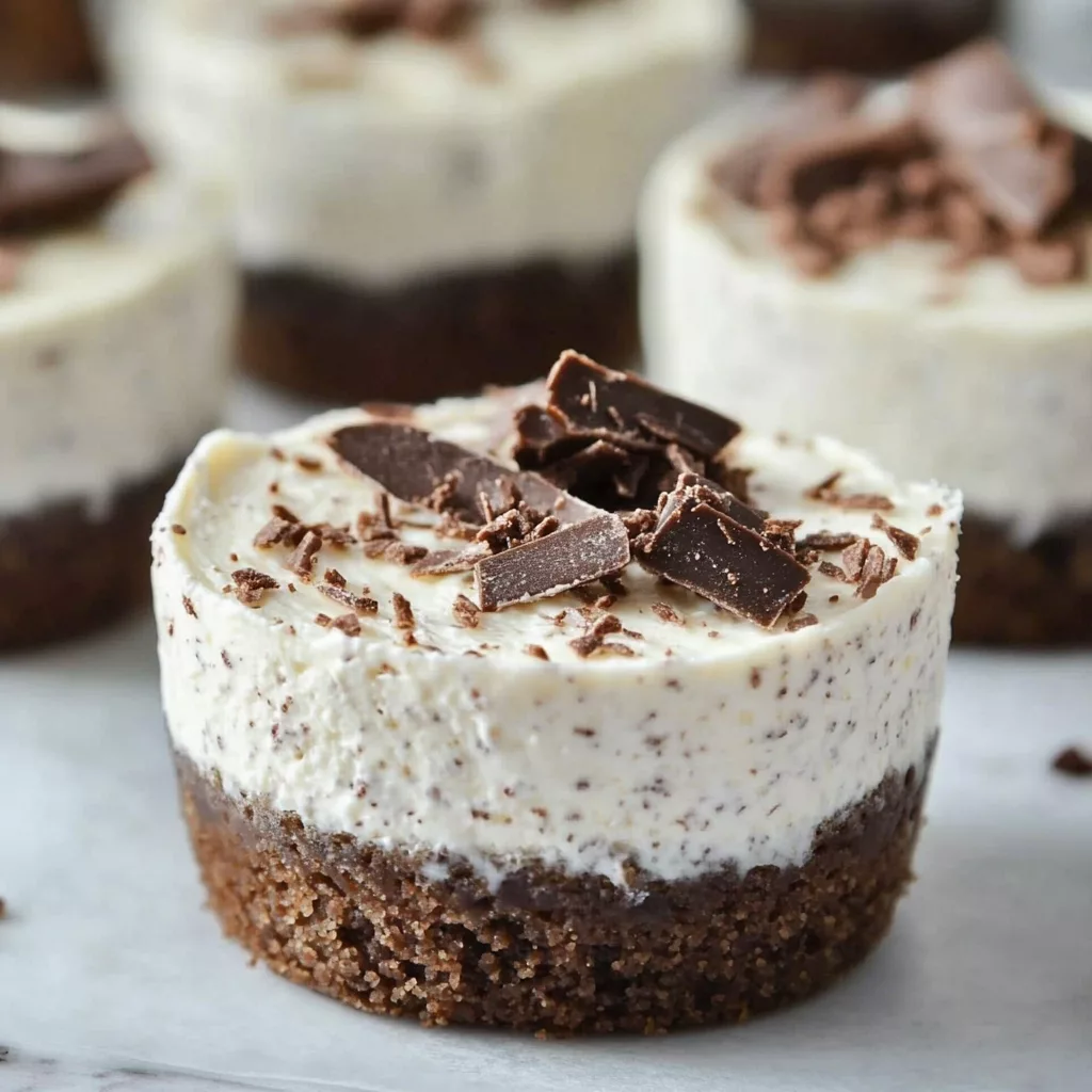 Boozy Baileys Mini Cheesecakes