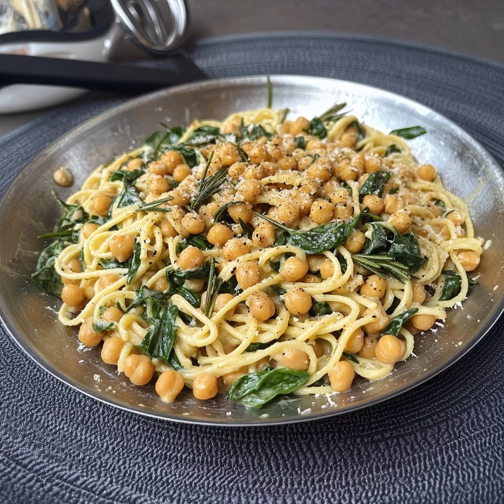 Creamy Chickpea Pasta