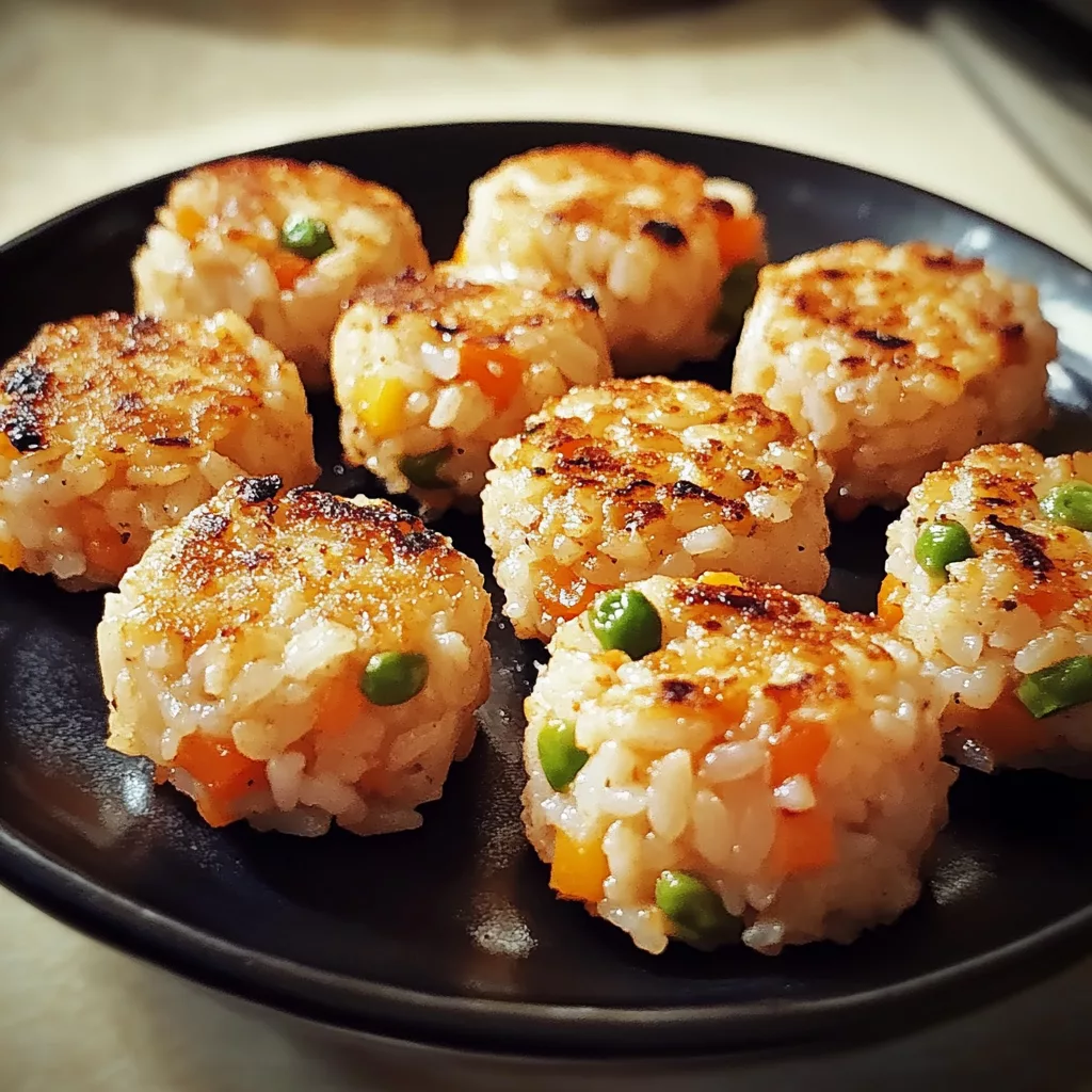 Chicken and Veggie Rice Bites