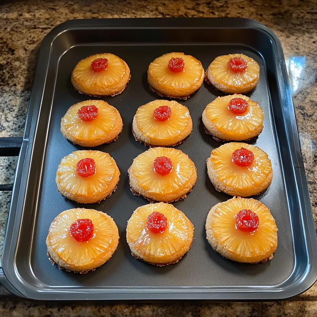 Pineapple Upside Down Sugar Cookies