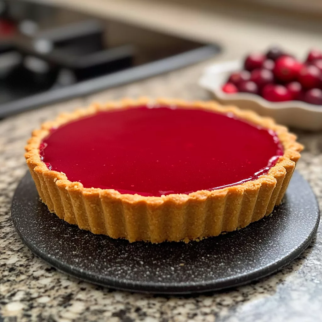 Cranberry Curd Tart