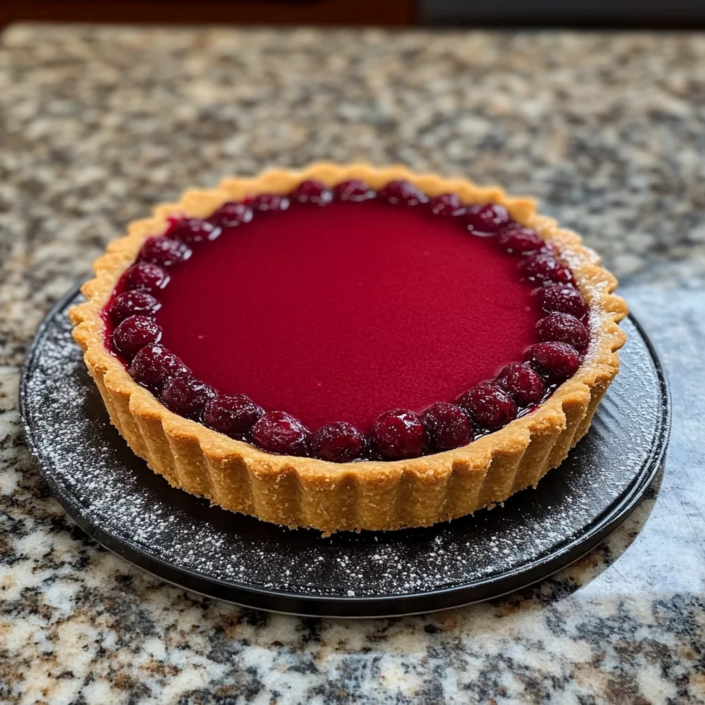 Cranberry Curd Tart