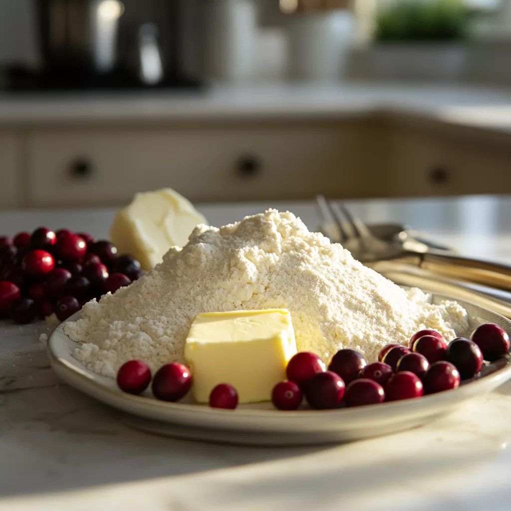 Cranberry Curd Tart