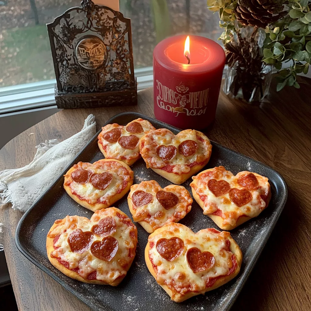 Heart Shaped Pizza Bites