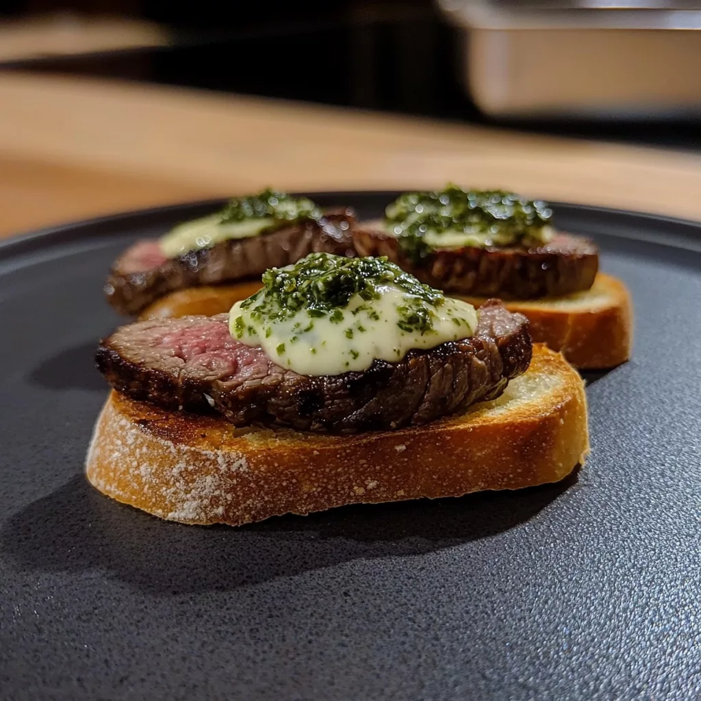 Beef Tenderloin Crostini