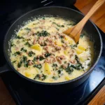 Tuscan Sausage Potato Soup