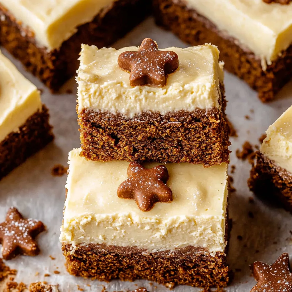 Gingerbread Cheesecake Bars