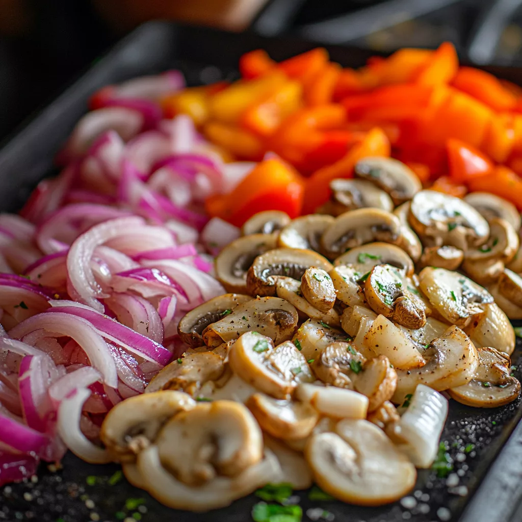 Healthy Crockpot Chicken Philly Cheesesteak