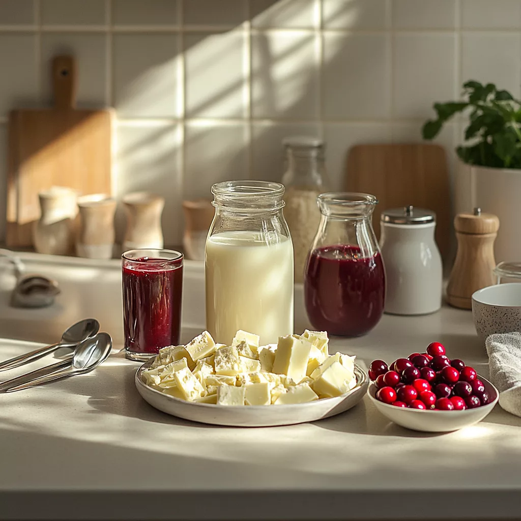Slow Cooker Cranberry White Hot Chocolate