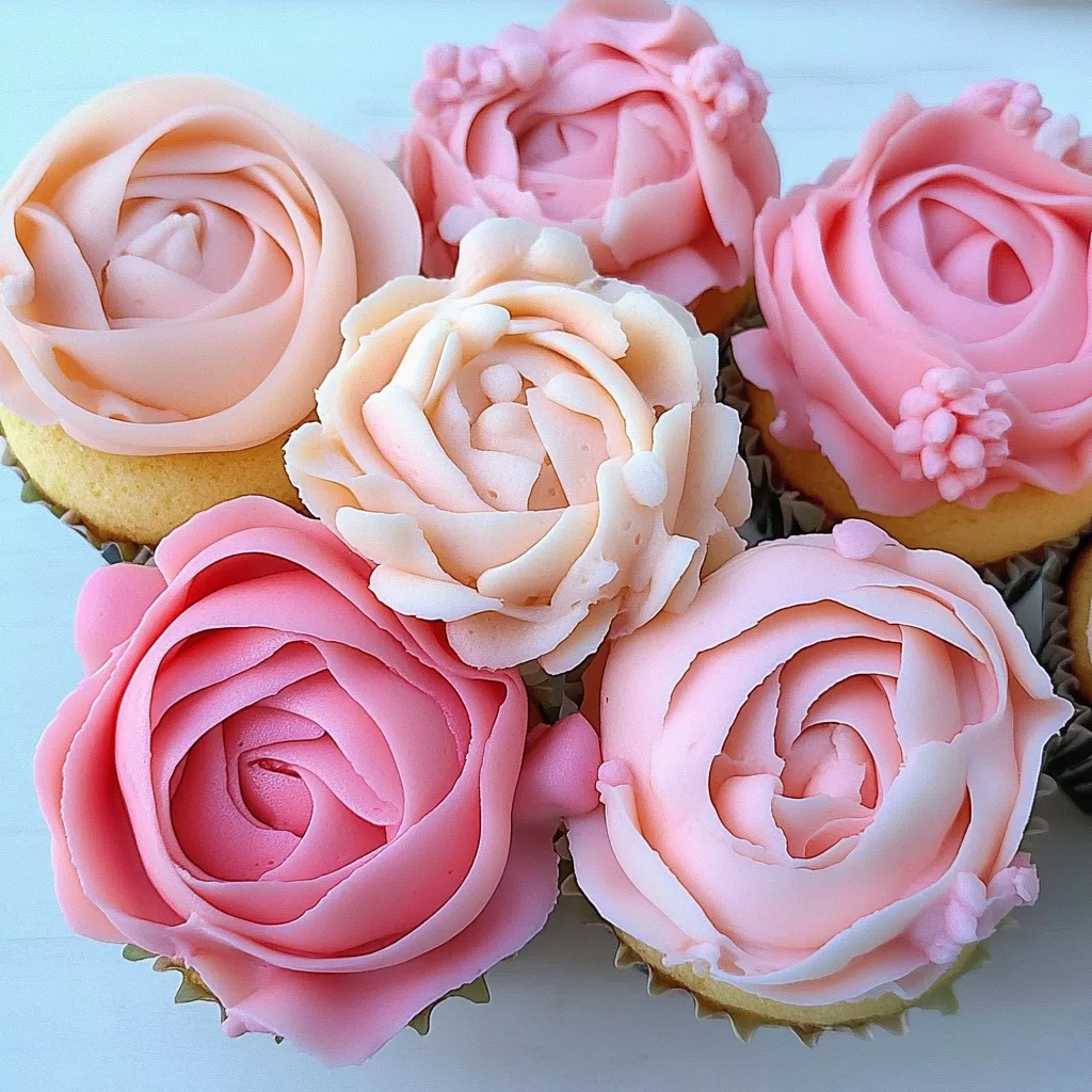 Flower Cupcakes with Coconut Milk Frosting
