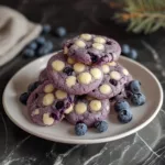 Frozen Blueberry Cookies with White Chocolate