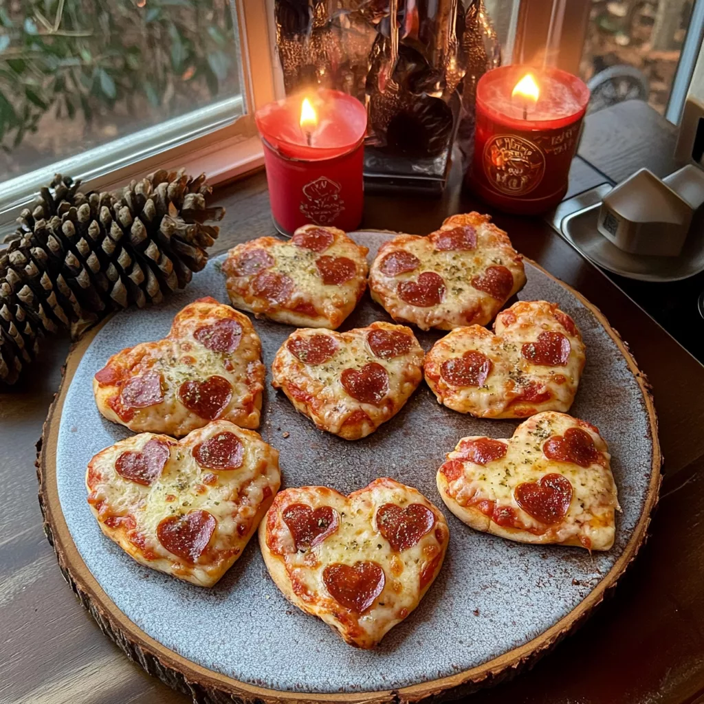Heart Shaped Pizza Bites