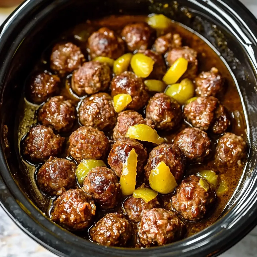 Crockpot Mississippi Meatballs
