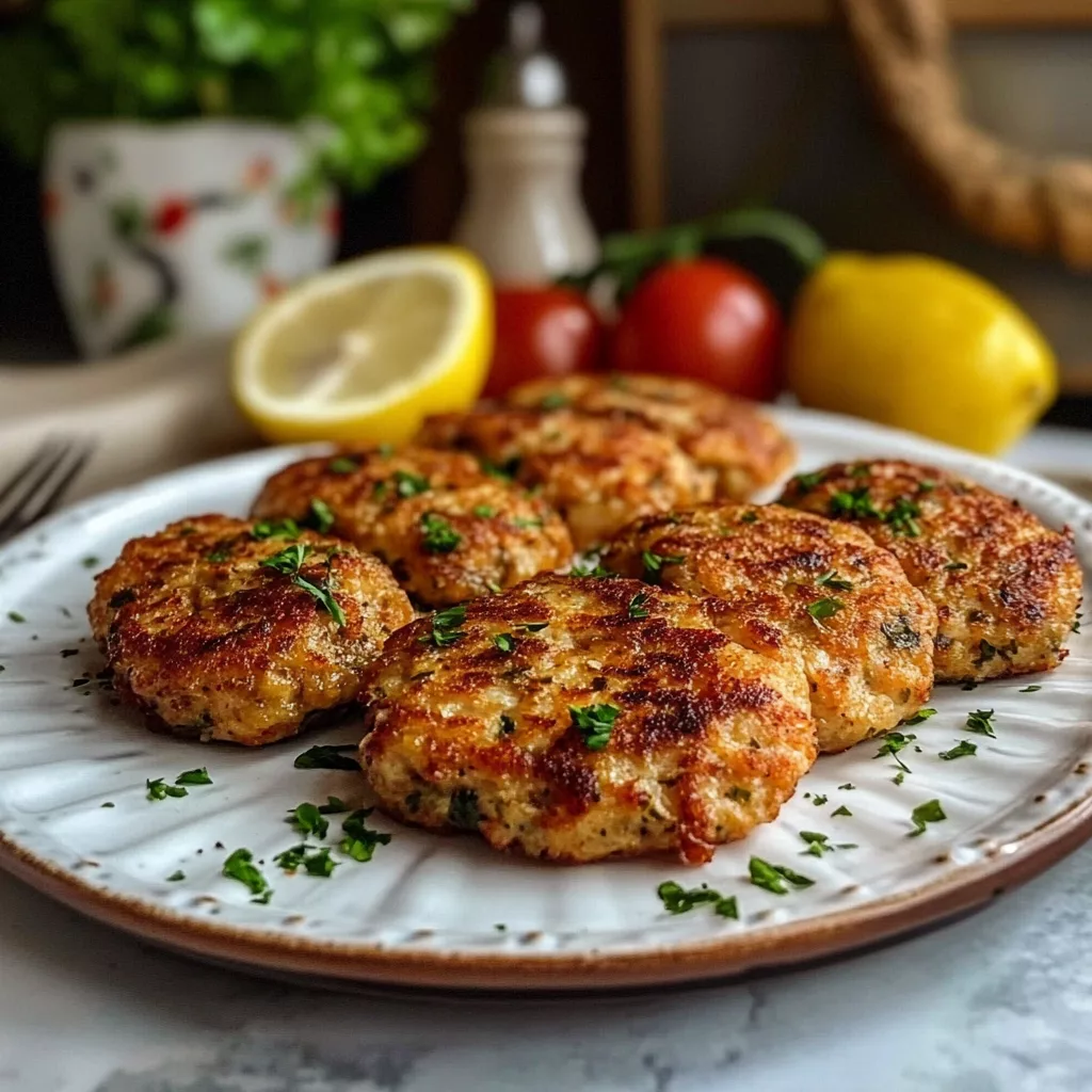 Mediterranean Chicken Patties