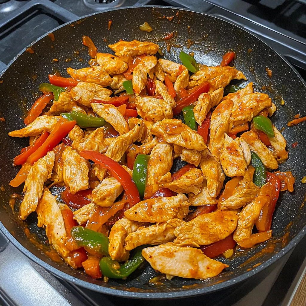 Queso Chicken Fajita Skillet