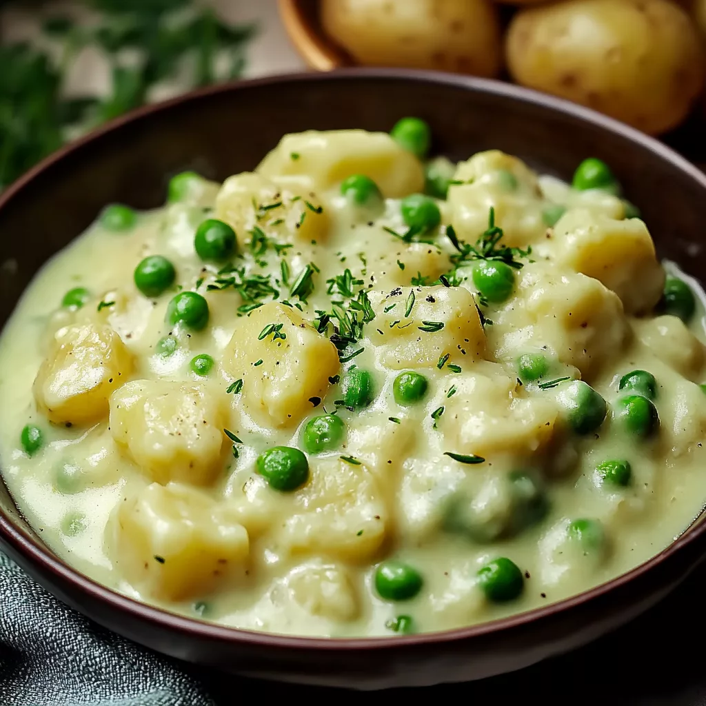 Creamed Peas and Potatoes