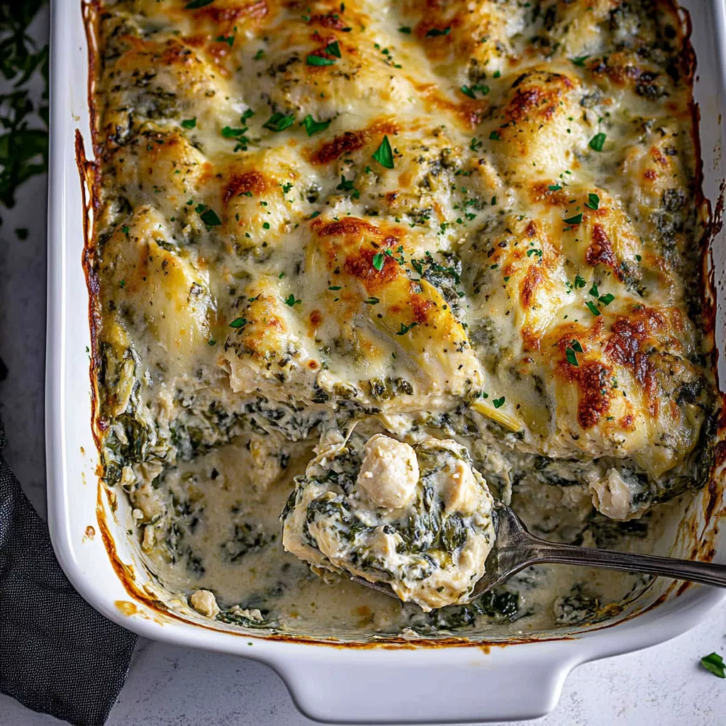 Spinach and Artichoke Chicken Casserole