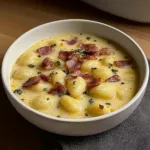 Bacon Cheddar Gnocchi Soup