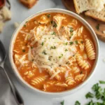 Crockpot Chicken Parmesan Soup