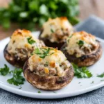 Stuffed Mushrooms Recipe with Creamy Parmesan Filling