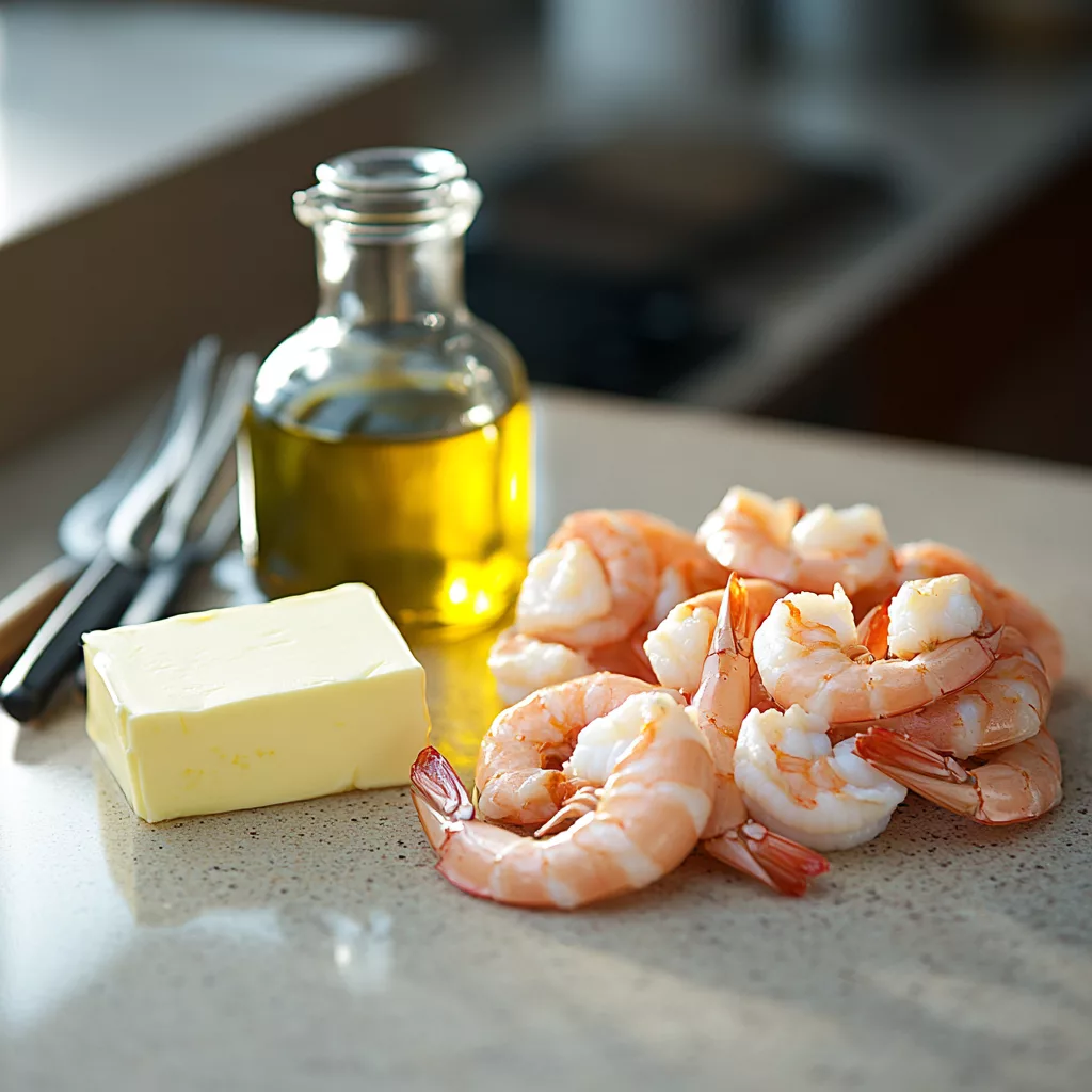 Creamy Garlic Shrimp Over Mashed Potatoes