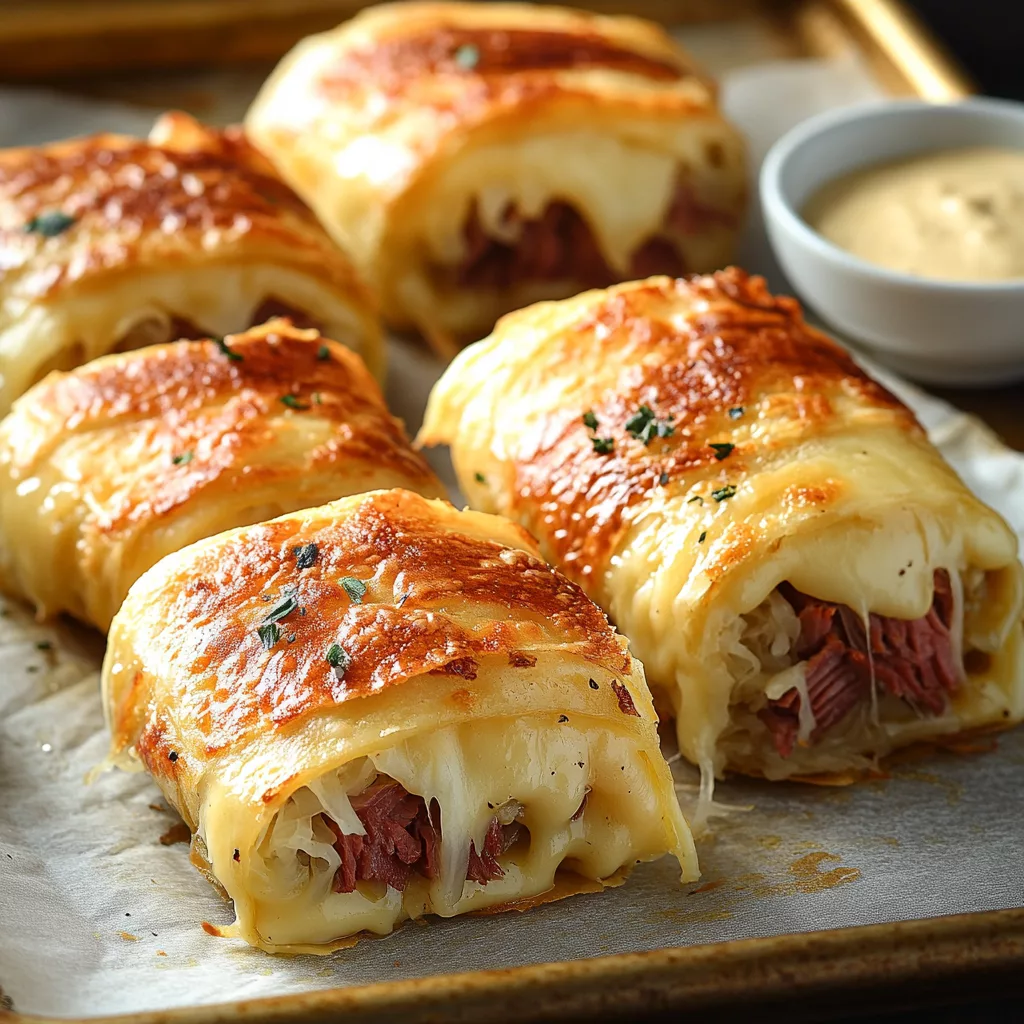 Keto Reuben Roll Ups