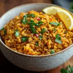 Garlicky Lentil Rice