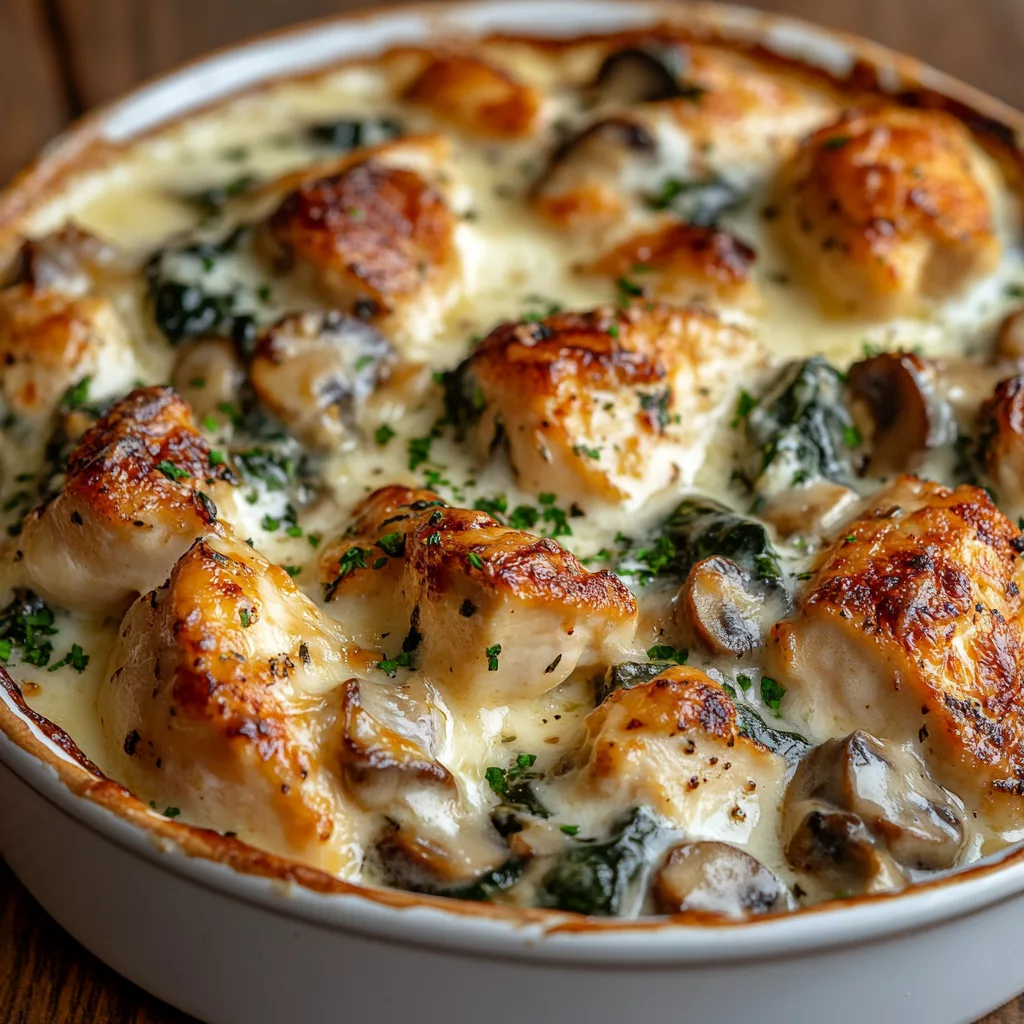 Chicken Spinach and Mushroom