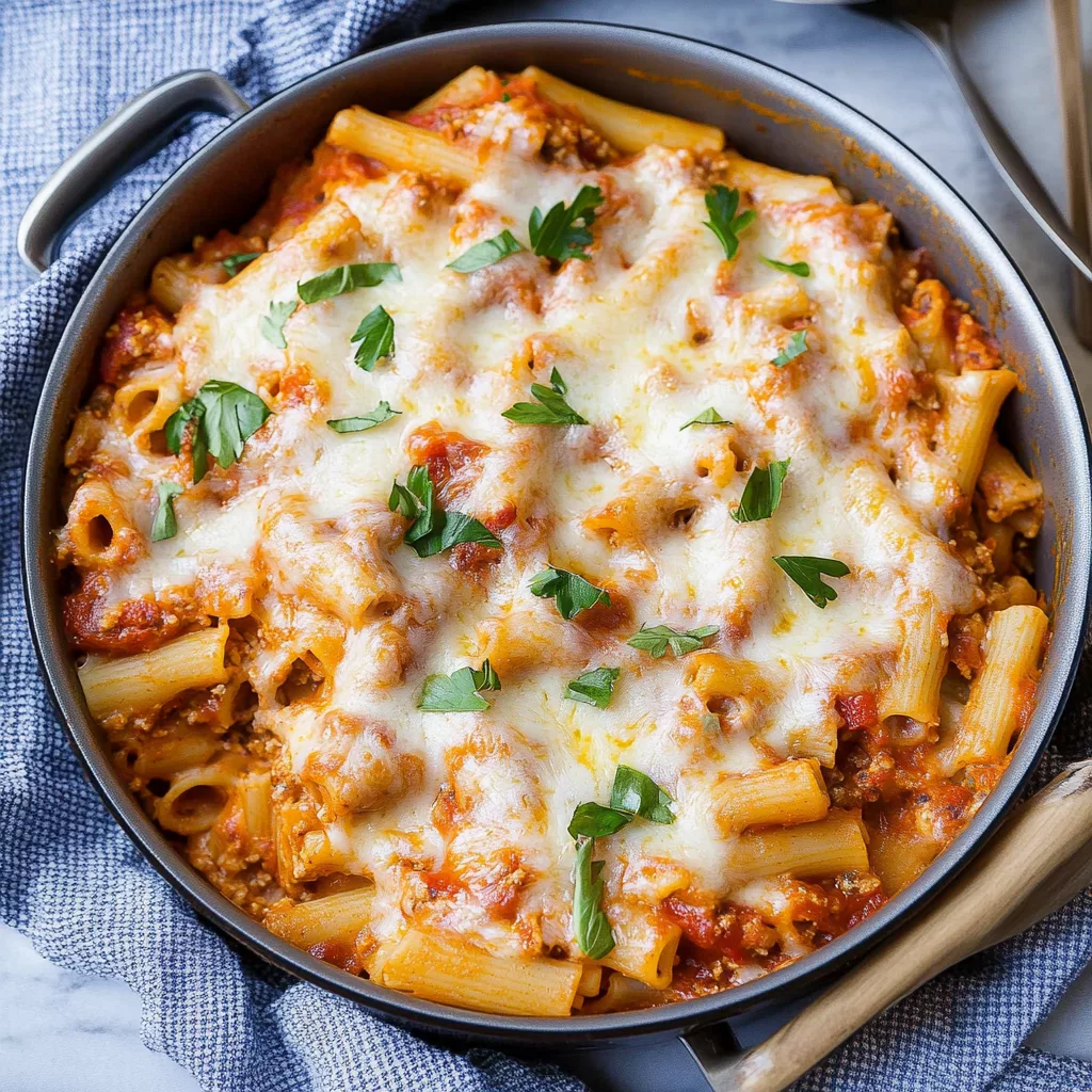 One Pot Baked Ziti
