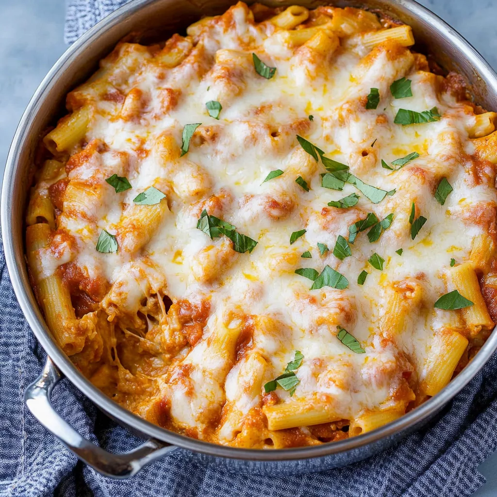 One Pot Baked Ziti