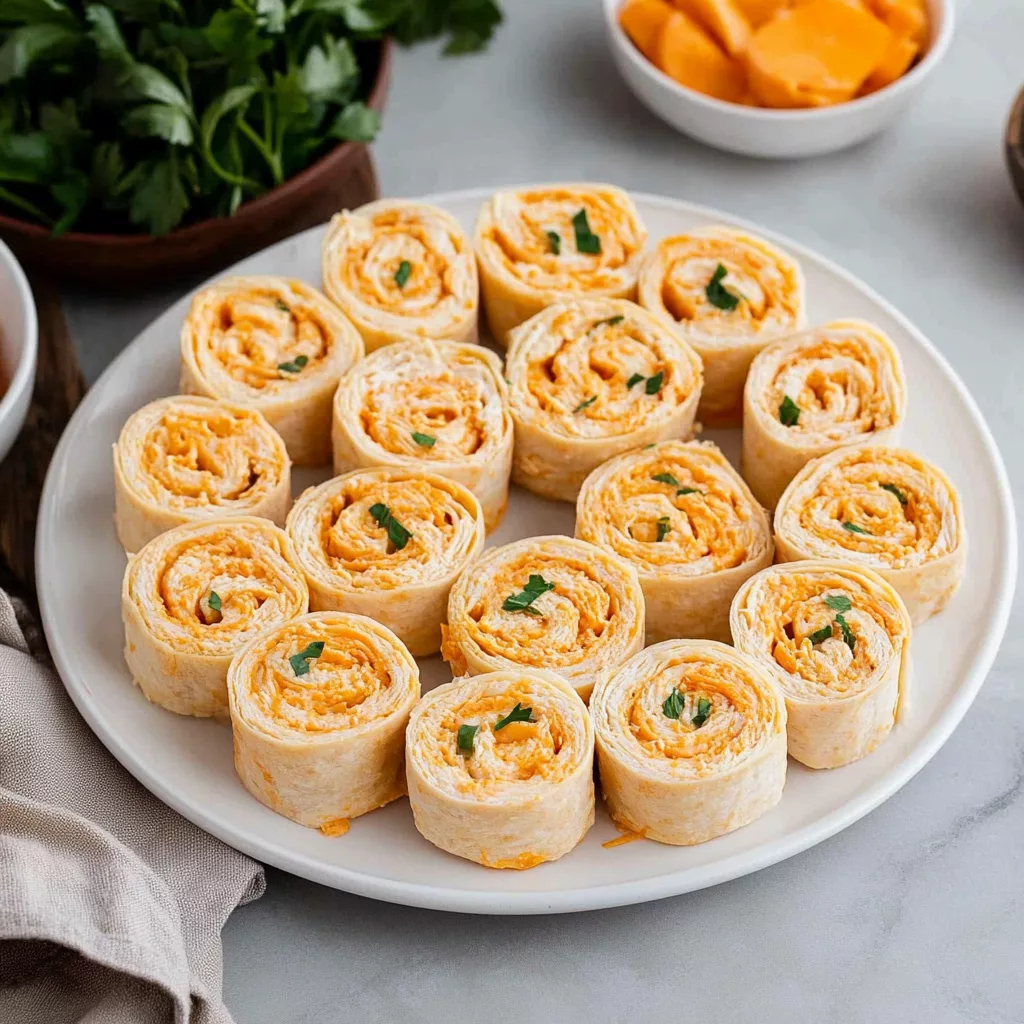 Buffalo Chicken Pinwheels