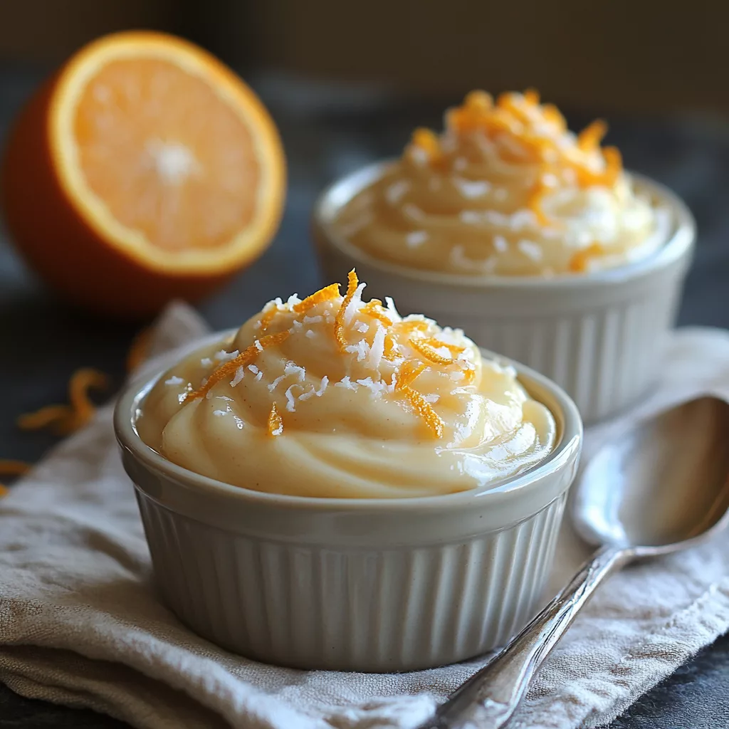 Refreshing Coconut Orange Glow Dessert