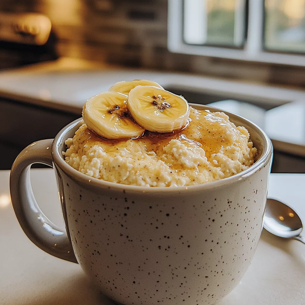 vanilla coconut cottage cheese mug cake