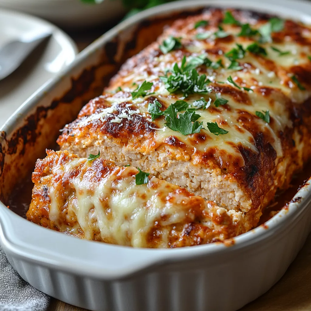 garlic parmesan chicken meatloaf